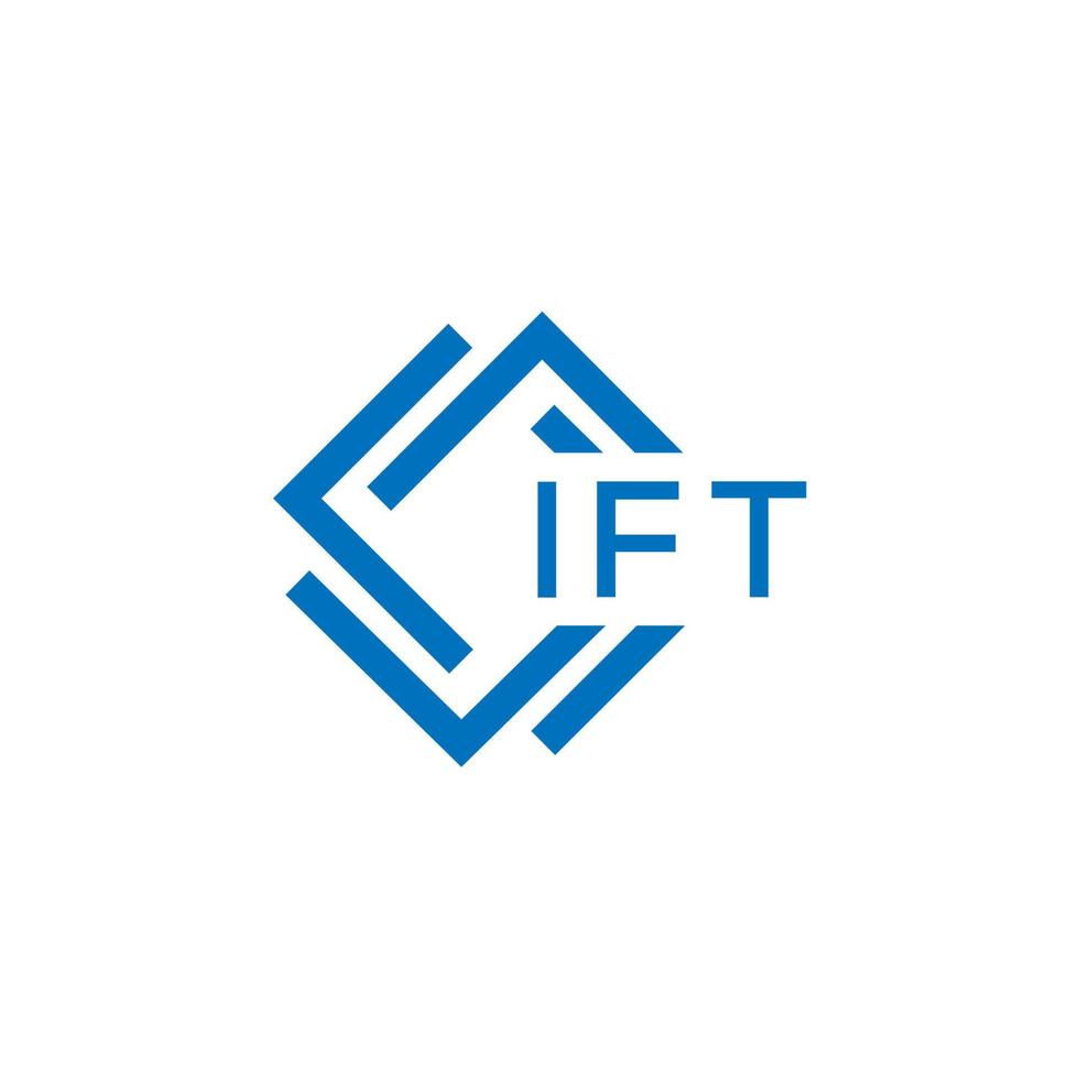 ift lettera logo design su bianca sfondo. ift creativo cerchio lettera logo concetto. ift lettera design. vettore