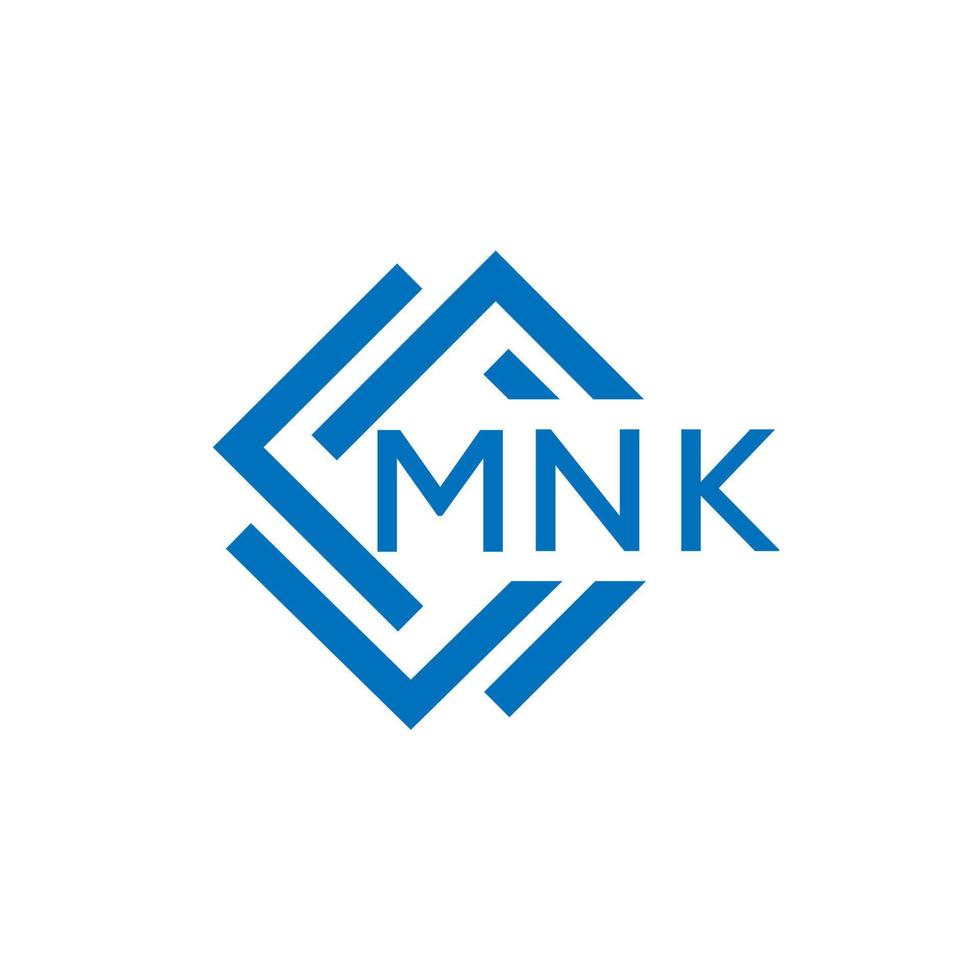 mnk lettera logo design su bianca sfondo. mnk creativo cerchio lettera logo concetto. mnk lettera design. vettore