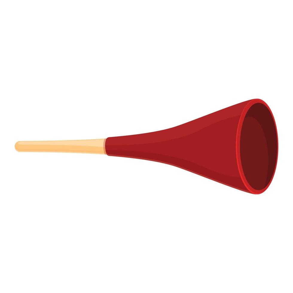 vuvuzela design icona cartone animato vettore. calcio corno vettore