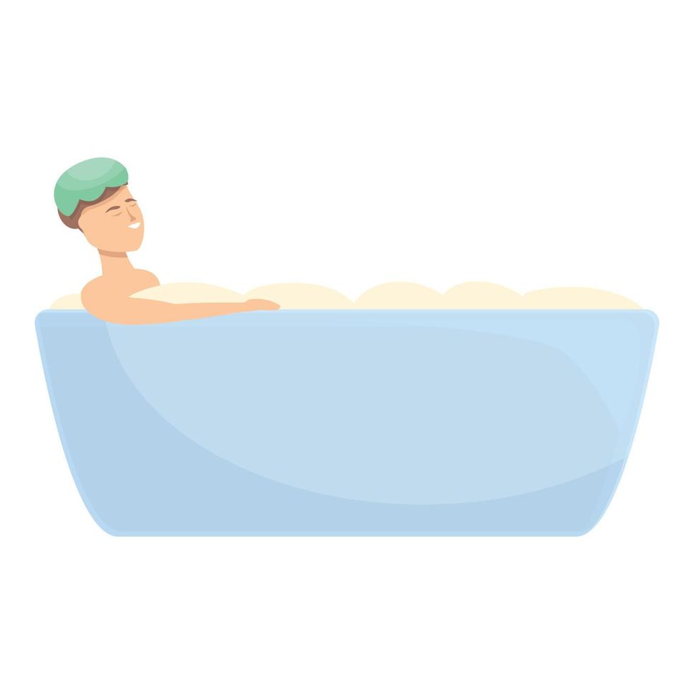 freddo acqua icona cartone animato vettore. caldo bagno vettore