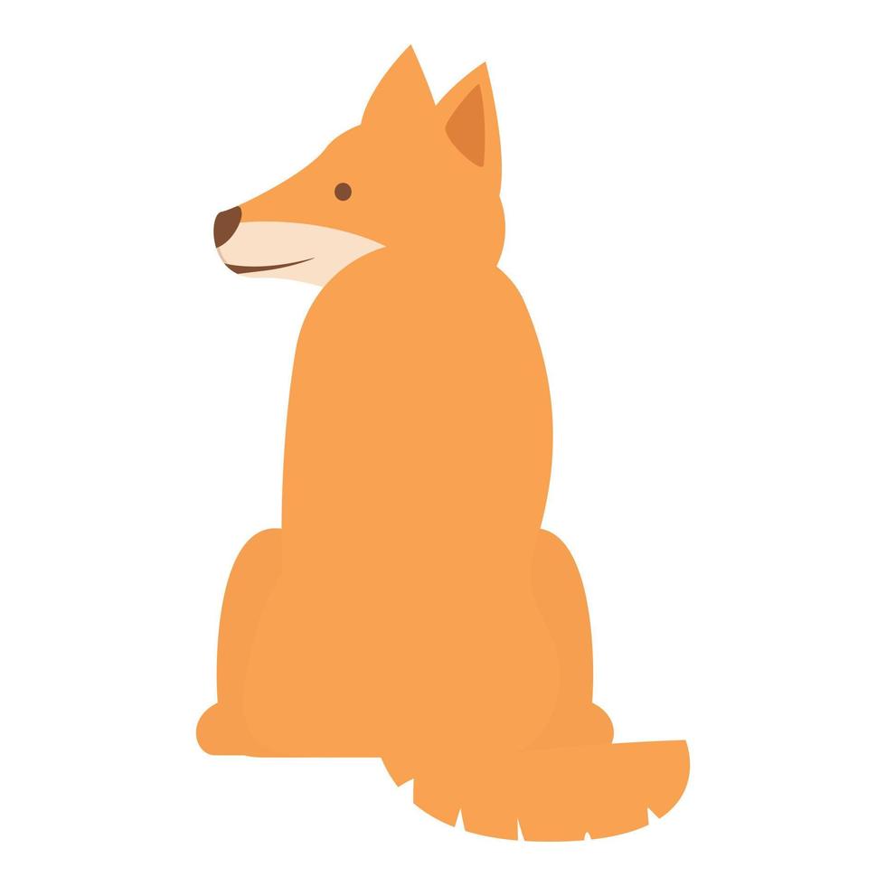 riposo dingo cane icona cartone animato vettore. selvaggio natura vettore