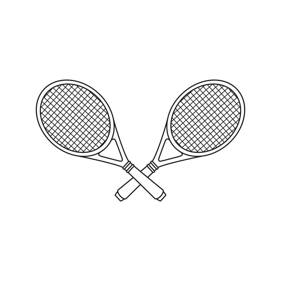 tennis icona vettore. tennis racchetta illustrazione cartello. sport simbolo o logo. vettore