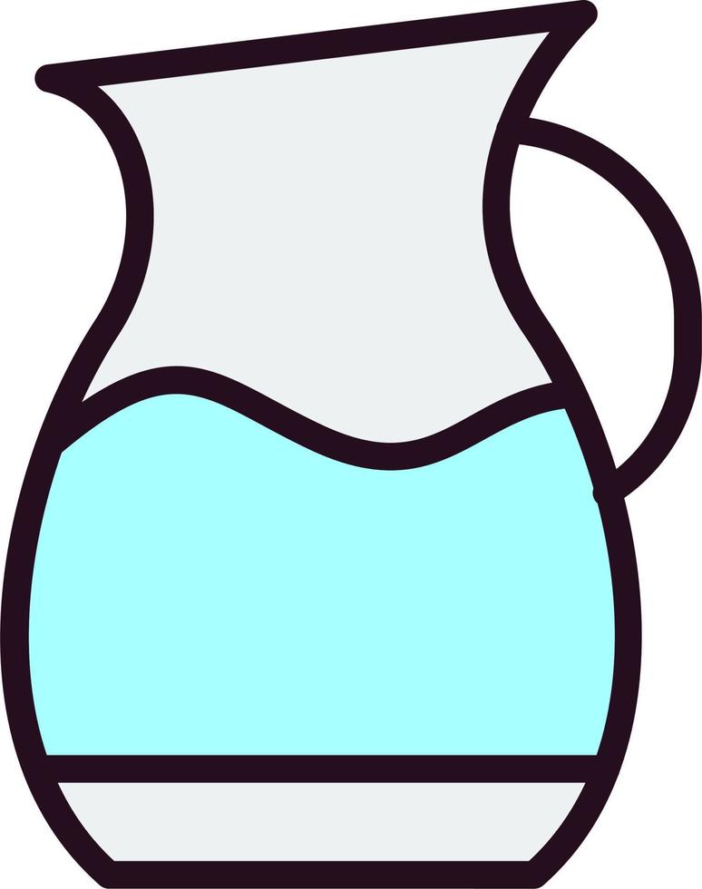 acqua vaso vettore icona