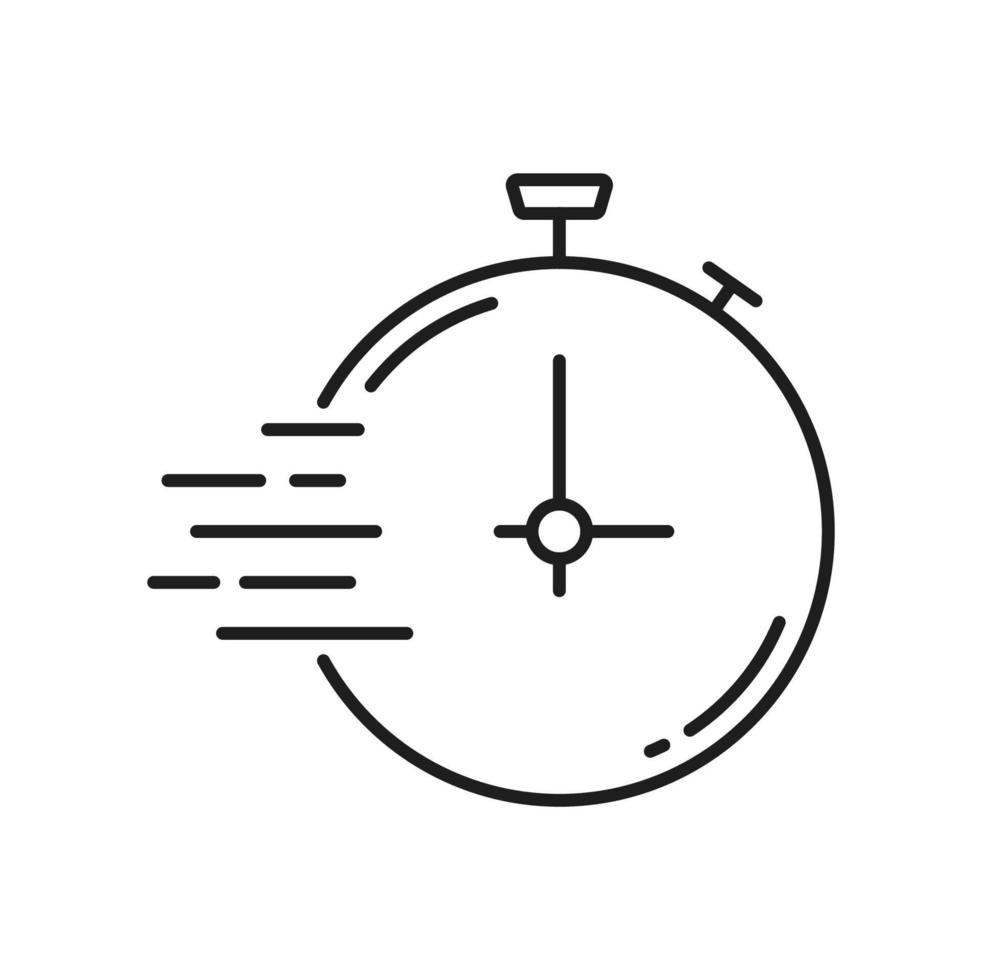 orologio Timer schema icona, isolato allarme cronometro vettore