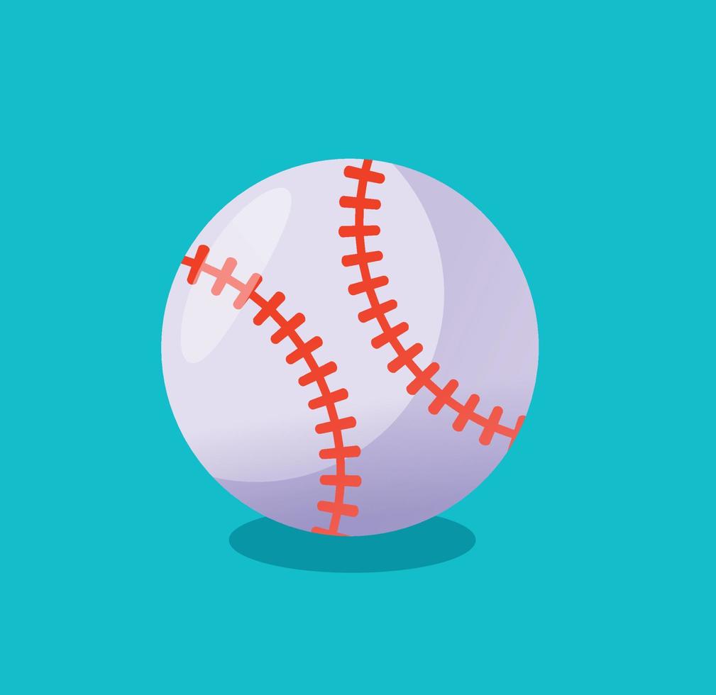 baseball palla isolato vettore illustrazione