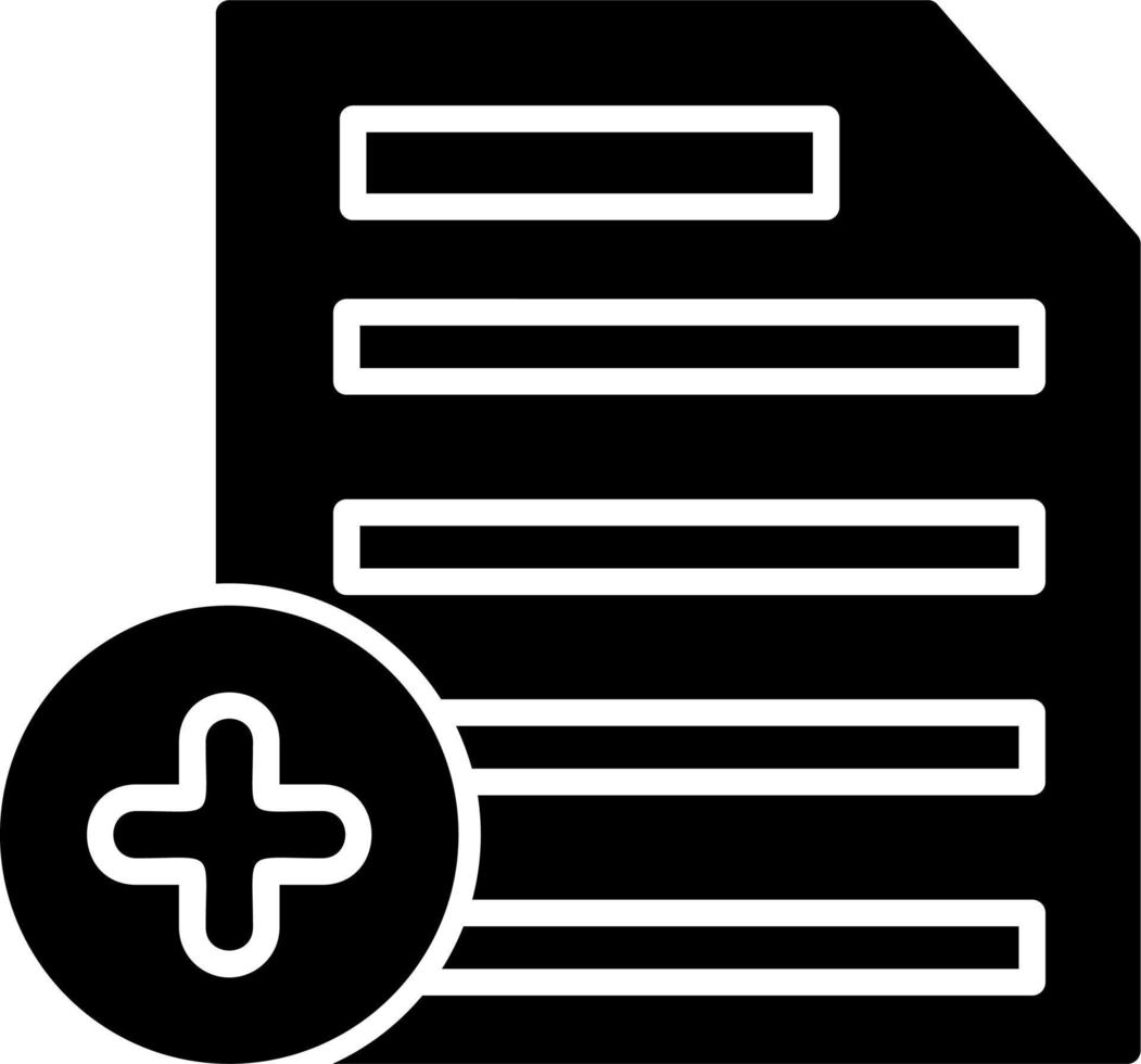 Inserisci documento vettore icona