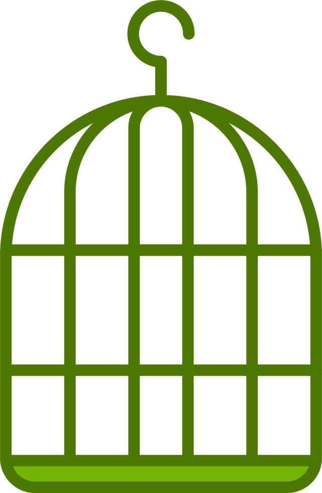 icona di vettore di gabbia per uccelli