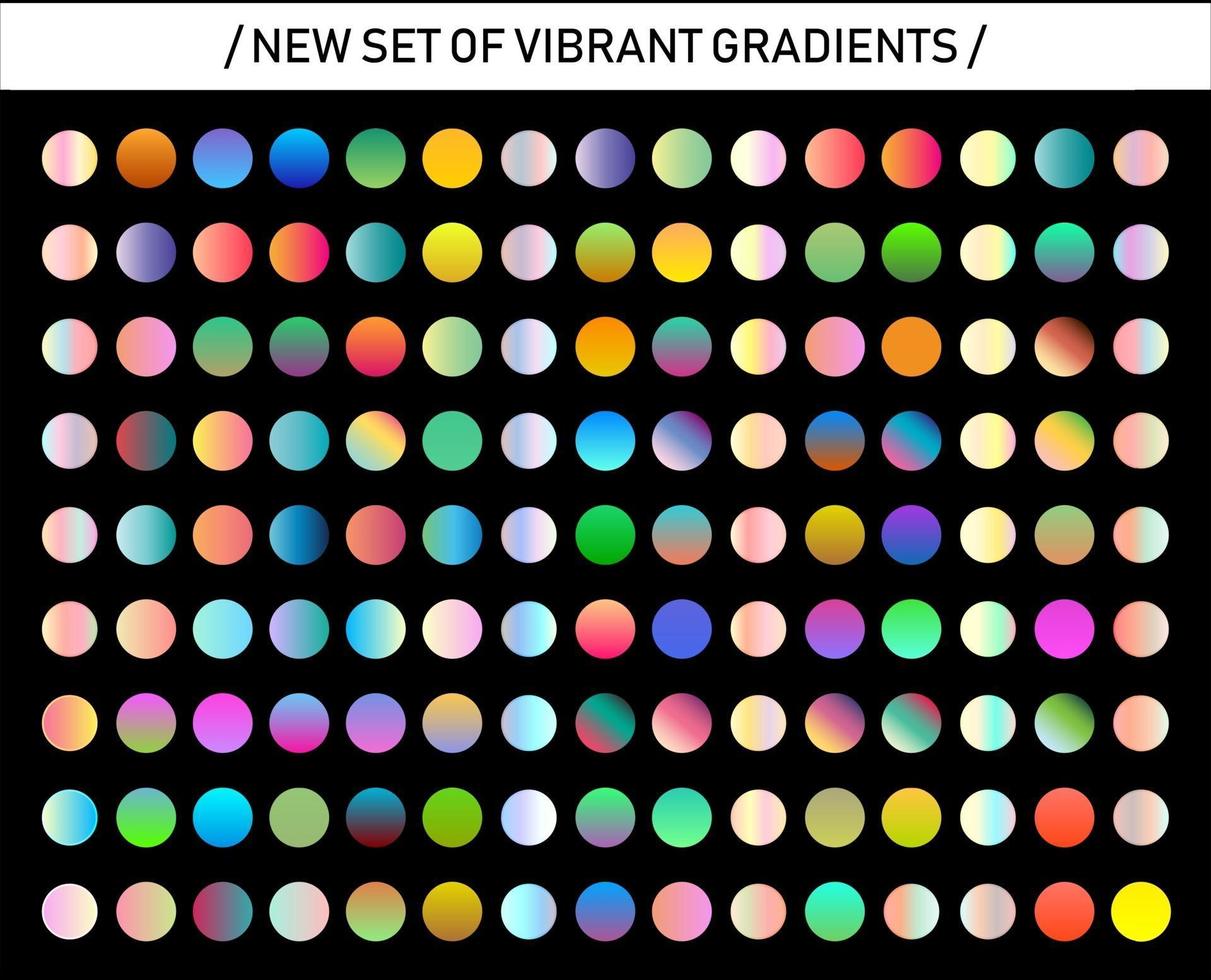 nuova tendenza del gradiente. colori perfetti per il design. vettore. vettore