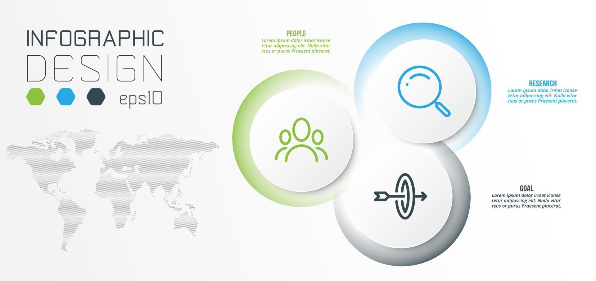 concetto di business modello infografica con diagramma. vettore