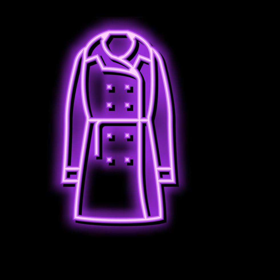 trincea cappotto capispalla femmina colore icona vettore illustrazione