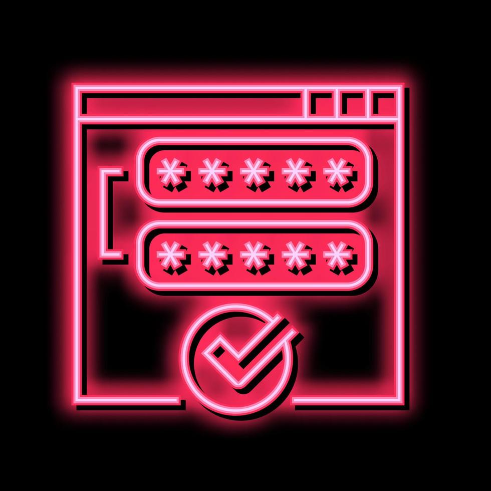 password di accesso accettata icona colore illustrazione vettoriale