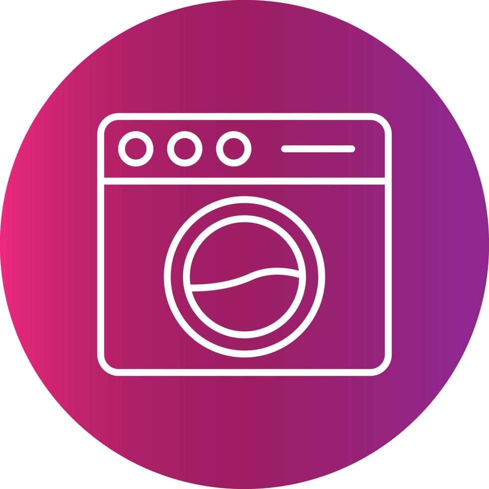 lavaggio macchina creativo icona vettore