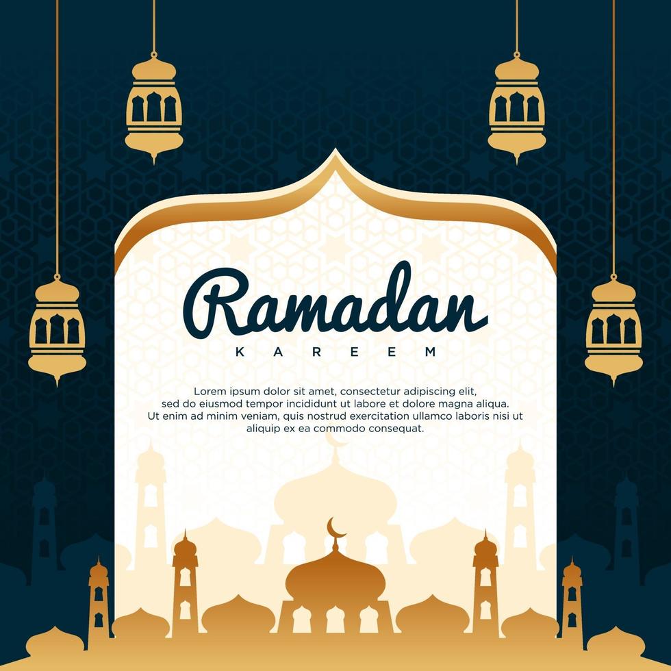 sfondo vettoriale di ramadan kareem