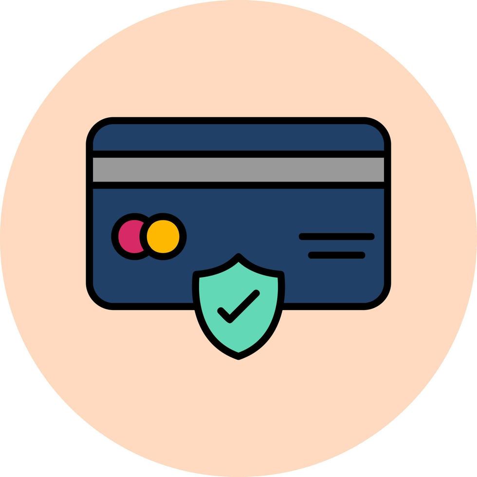 carta pagamento completato vettore icona