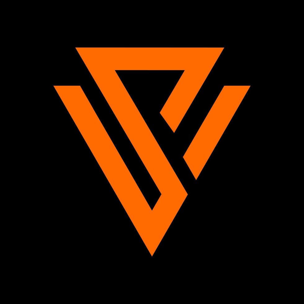 contro, sv, v, S lettere astratto logo monogramma vettore