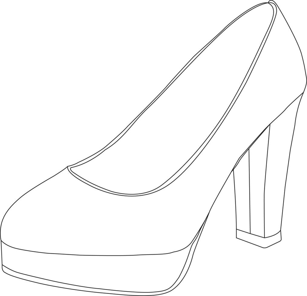 alto tacchi scarpe vettore icona. pieno piatto cartello per mobile concetto e ragnatela design. donne scarpa glifo icona. simbolo, logo illustrazione
