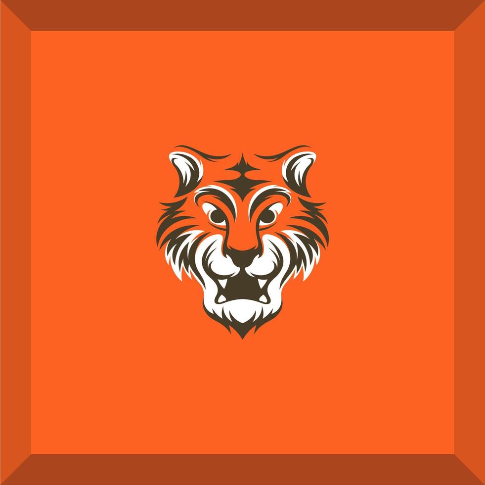semplice tigre logo vettore