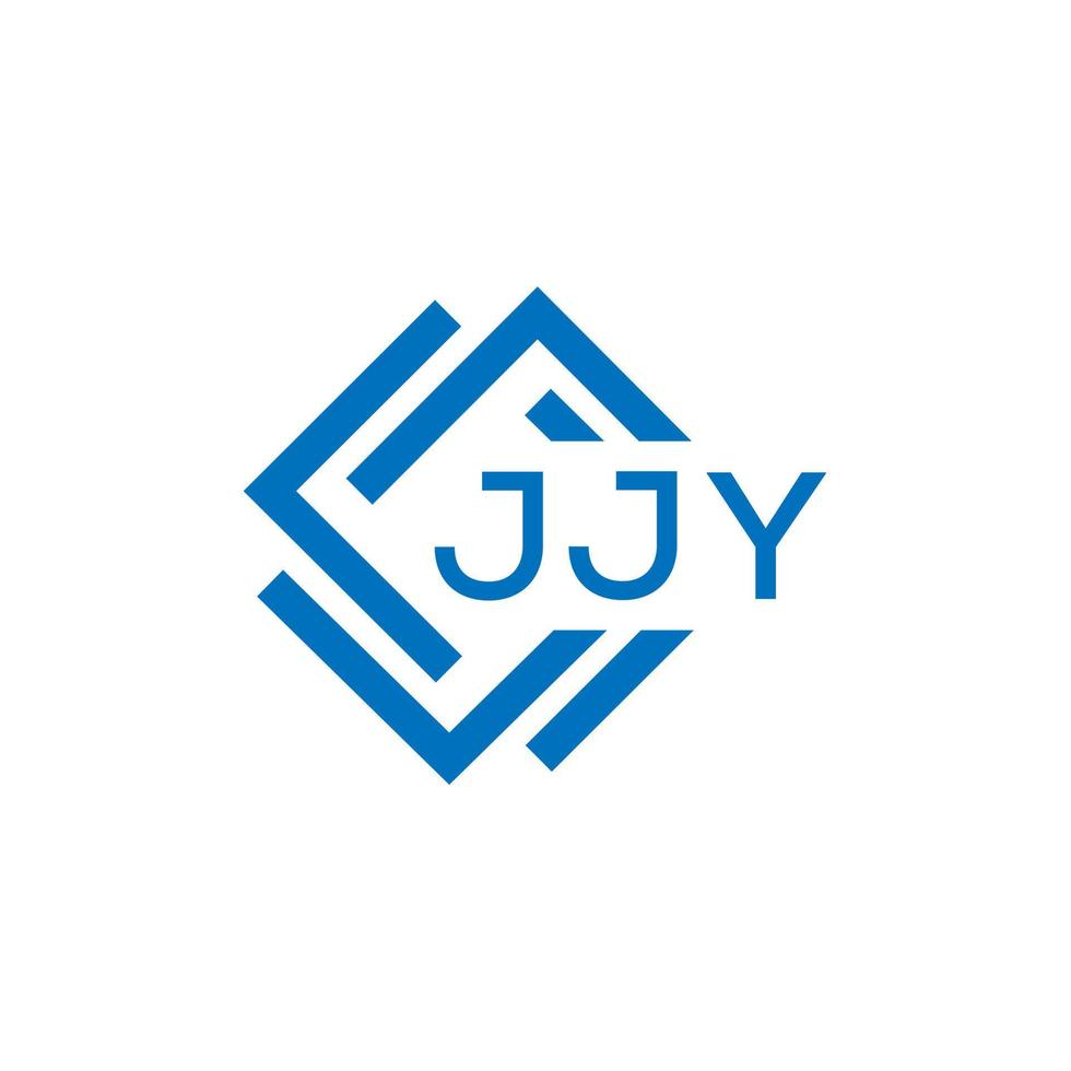 jjy lettera design.jjy lettera logo design su bianca sfondo. jjy creativo cerchio lettera logo concetto. jjy lettera design. vettore