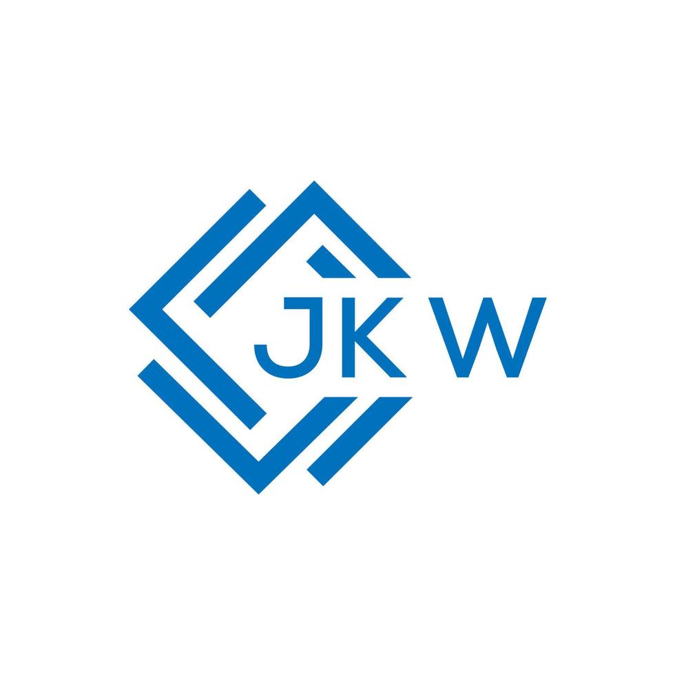 jkw creativo cerchio lettera logo concetto. jkw lettera design.jkw lettera logo design su bianca sfondo. jkw creativo cerchio lettera logo concetto. jkw lettera design. vettore