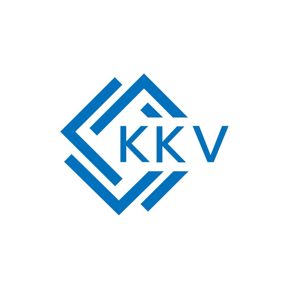 kv lettera logo design su bianca sfondo. kv creativo cerchio lettera logo concetto. kv lettera design. vettore