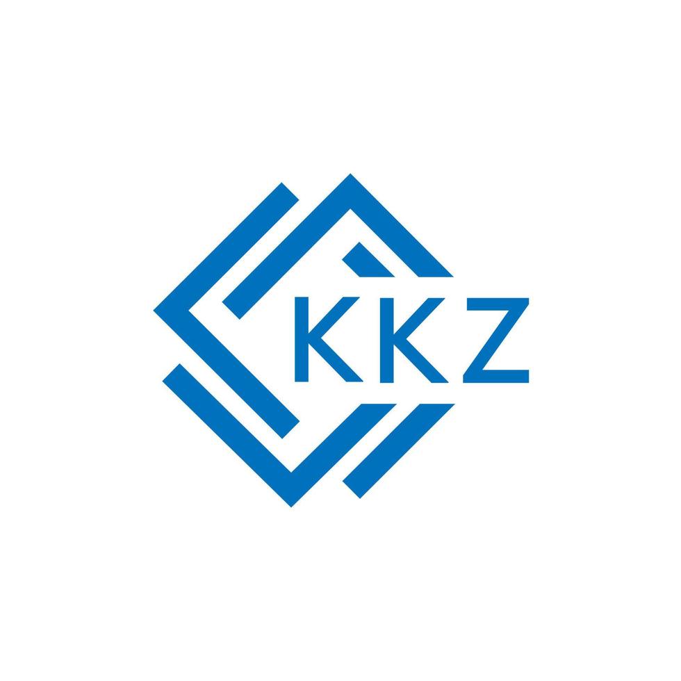 kkz lettera logo design su bianca sfondo. kkz creativo cerchio lettera logo concetto. kkz lettera design. vettore