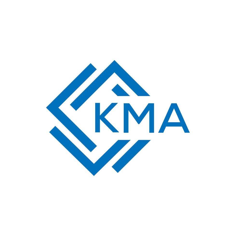 kma lettera logo design su bianca sfondo. kma creativo cerchio lettera logo concetto. kma lettera design. vettore