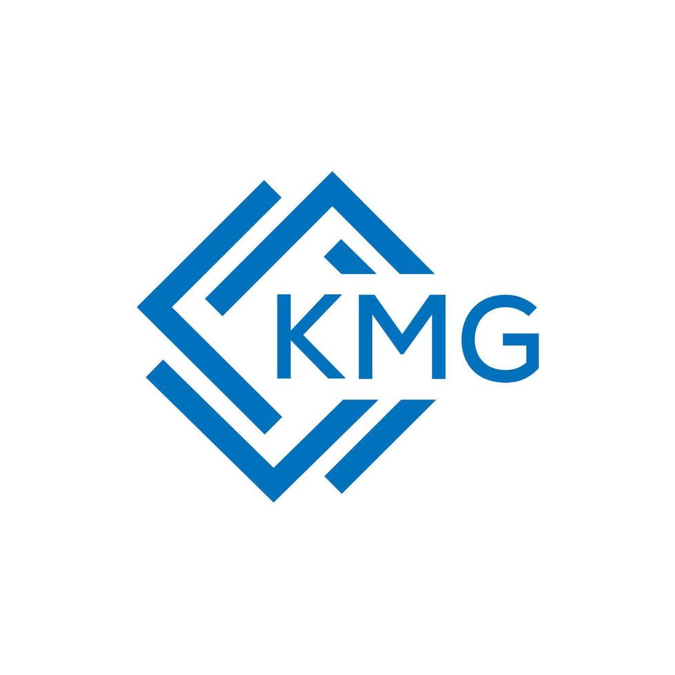 kmg lettera design.kmg lettera logo design su bianca sfondo. kmg creativo cerchio lettera logo concetto. kmg lettera design. vettore