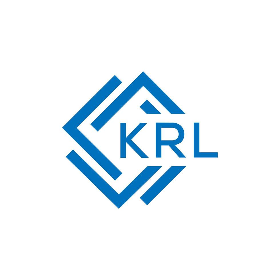 krl lettera logo design su bianca sfondo. krl creativo cerchio lettera logo concetto. krl lettera design. vettore
