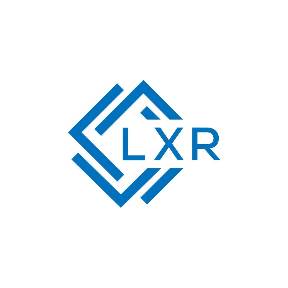 lxr lettera logo design su bianca sfondo. lxr creativo cerchio lettera logo concetto. lxr lettera design. vettore
