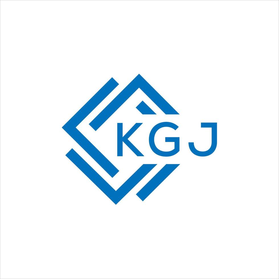 kgj lettera logo design su bianca sfondo. kgj creativo cerchio lettera logo concetto. kgj lettera design. vettore