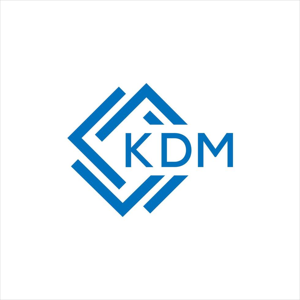 kdm lettera logo design su bianca sfondo. kdm creativo cerchio lettera logo concetto. kdm lettera design. vettore
