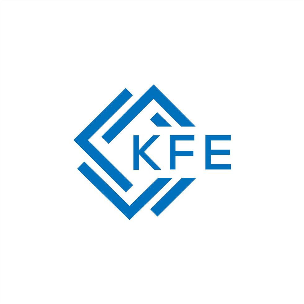 kfe lettera logo design su bianca sfondo. kfe creativo cerchio lettera logo concetto. kfe lettera design. vettore