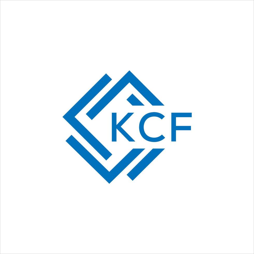 kcf lettera logo design su bianca sfondo. kcf creativo cerchio lettera logo concetto. kcf lettera design. vettore