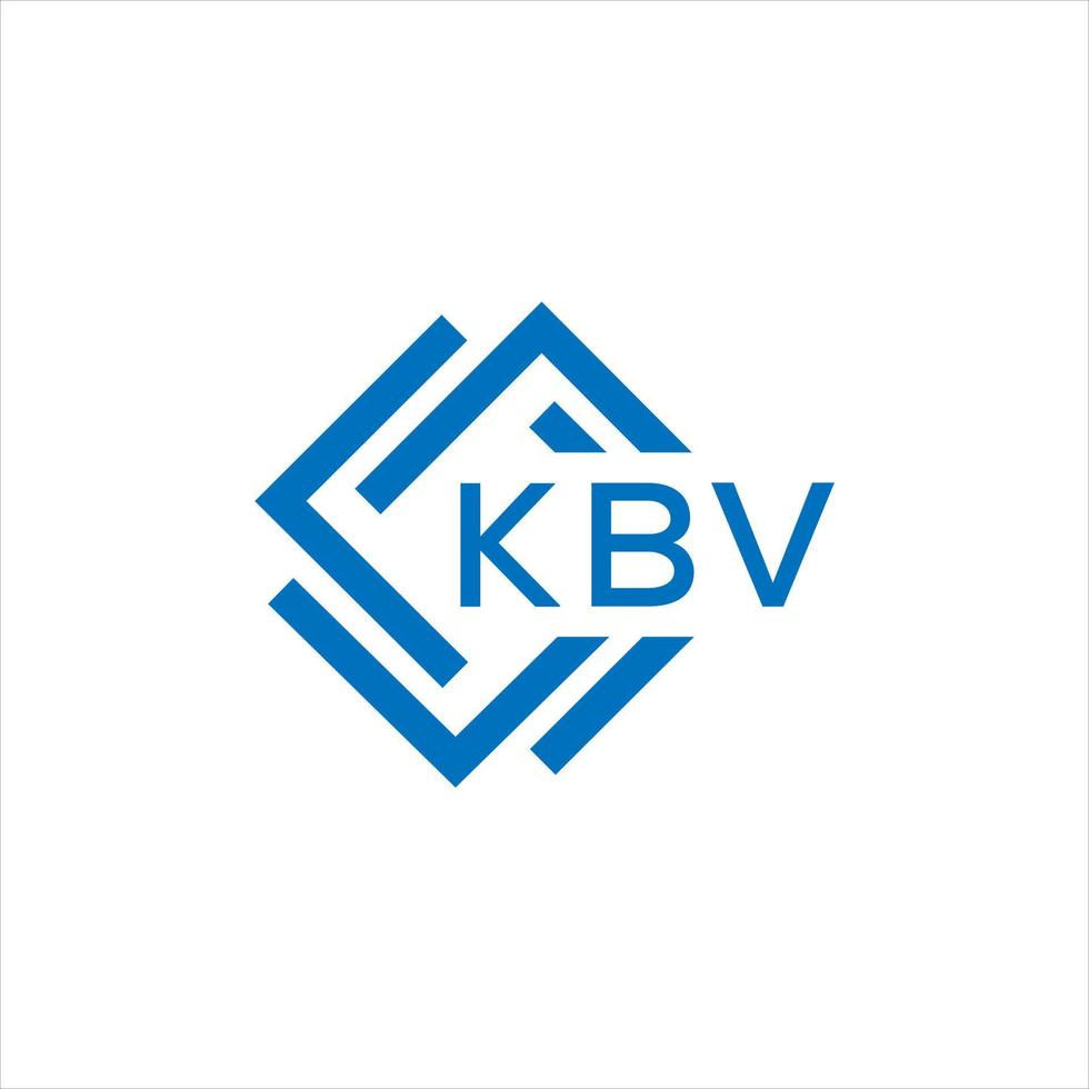 kbv lettera design.kbv lettera logo design su bianca sfondo. kbv creativo cerchio lettera logo concetto. kbv lettera design. vettore