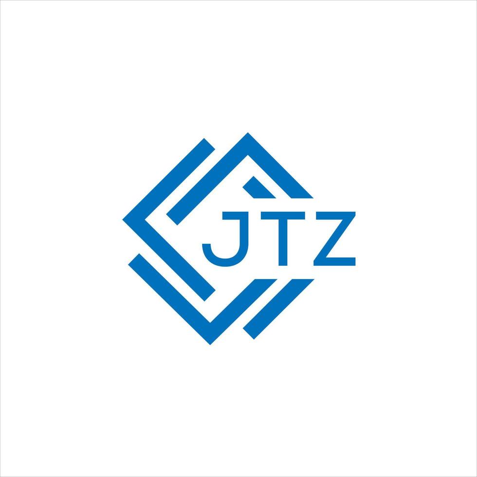 jtz lettera logo design su bianca sfondo. jtz creativo cerchio lettera logo concetto. jtz lettera design. vettore