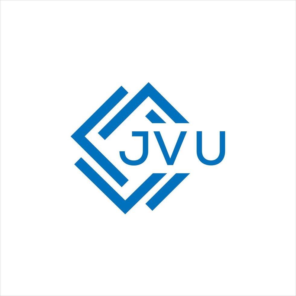 jvu lettera logo design su bianca sfondo. jvu creativo cerchio lettera logo concetto. jvu lettera design. vettore