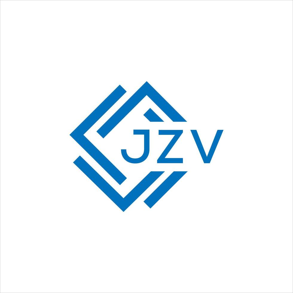 jzv lettera logo design su bianca sfondo. jzv creativo cerchio lettera logo concetto. jzv lettera design. vettore