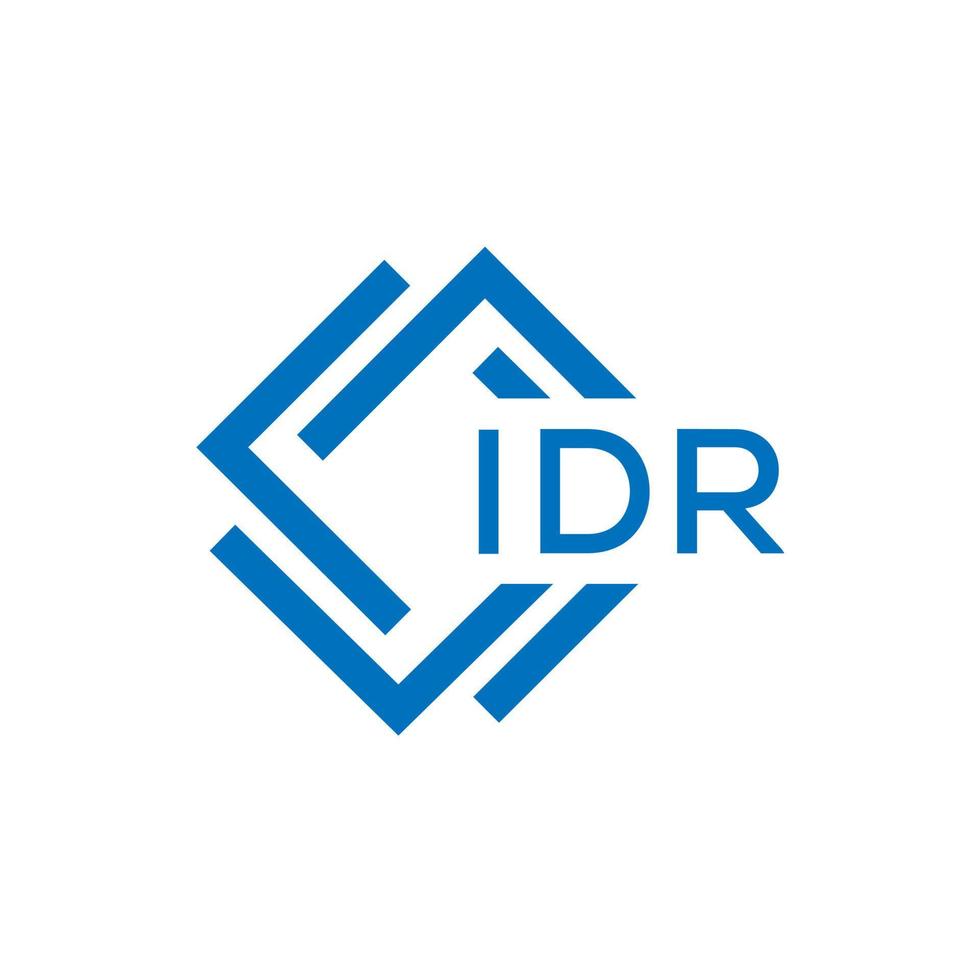 idr lettera logo design su bianca sfondo. idr creativo cerchio lettera logo concetto. idr lettera design. vettore