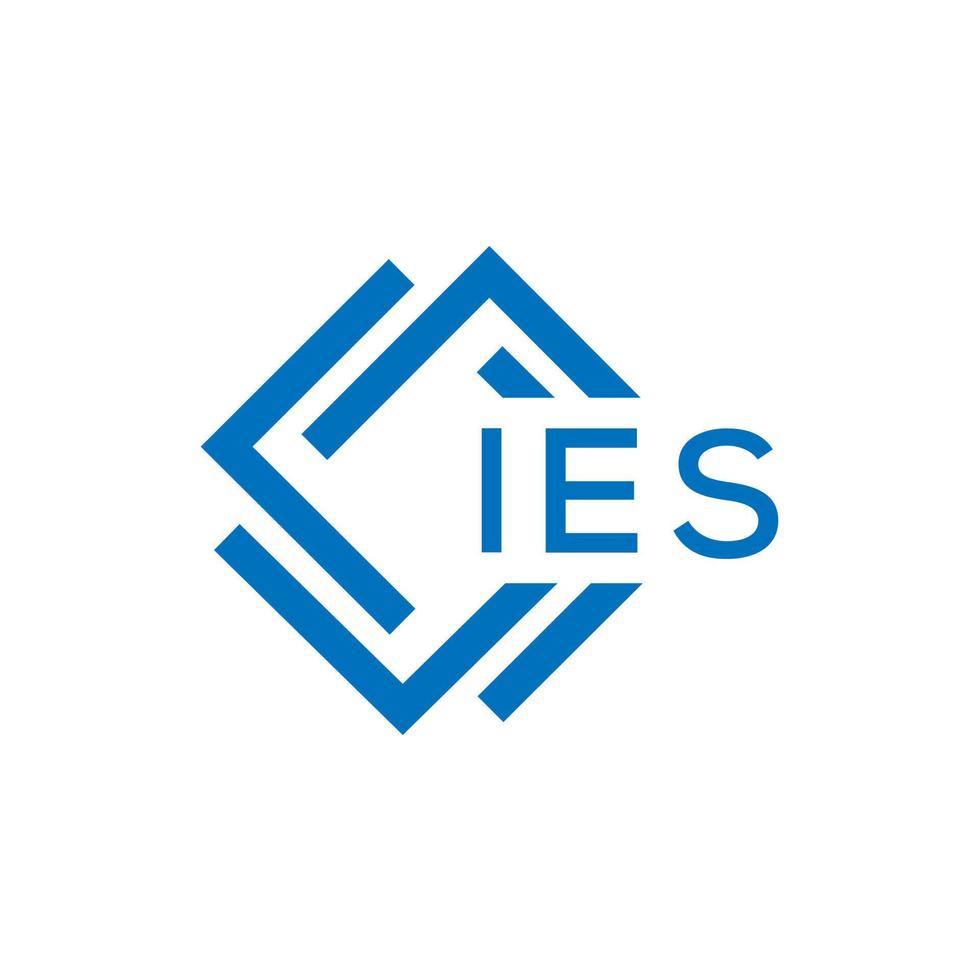 ies lettera logo design su bianca sfondo. ies creativo cerchio lettera logo concetto. ies lettera design. vettore