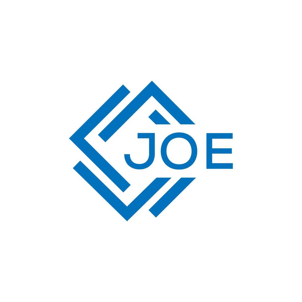 Joe lettera logo design su nero sfondo. Joe creativo cerchio lettera logo concetto. Joe lettera design. vettore
