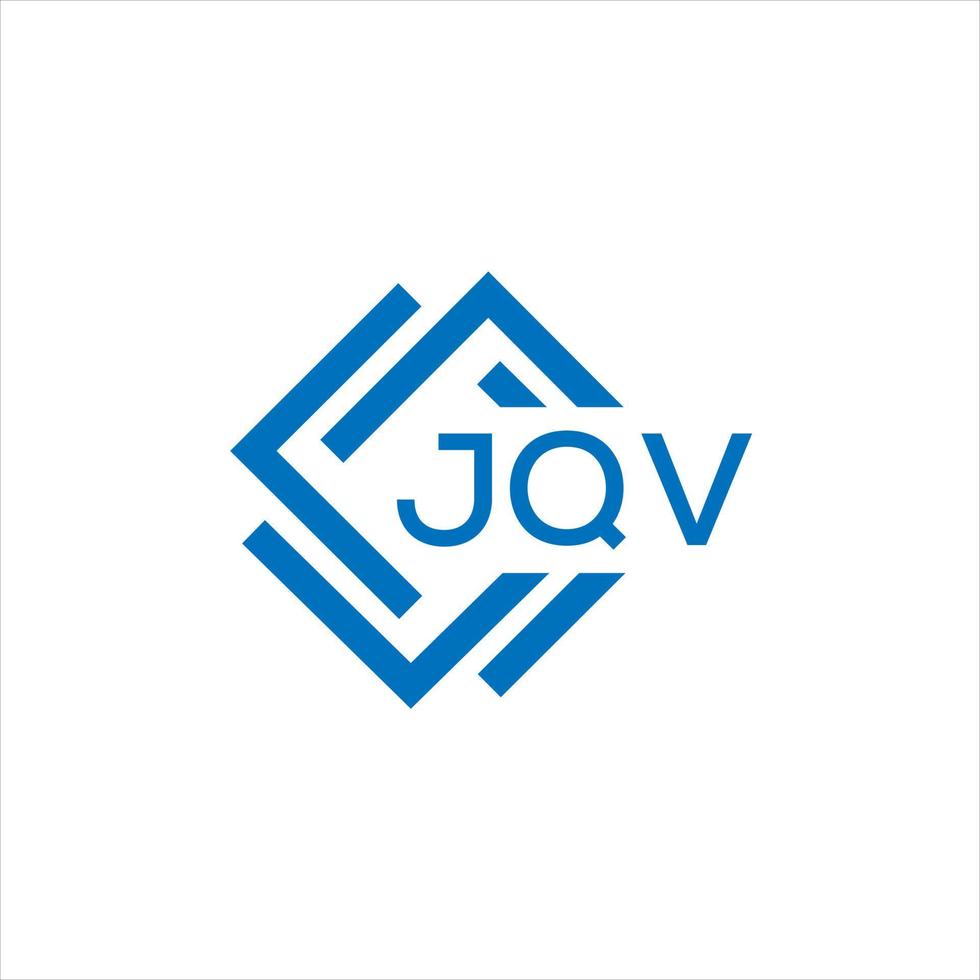 jqv creativo cerchio lettera logo concetto. jqv lettera design.jqv lettera logo design su nero sfondo. jqv creativo cerchio lettera logo concetto. jqv lettera design. vettore