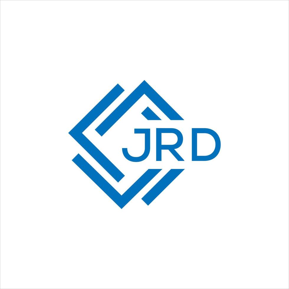 jrd creativo cerchio lettera logo concetto. jrd lettera design.jrd lettera logo design su bianca sfondo. jrd creativo cerchio lettera logo concetto. jrd lettera design. vettore