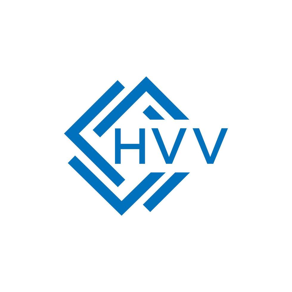 hvv lettera design.hvv lettera logo design su bianca sfondo. hvv creativo cerchio lettera logo concetto. hvv lettera design.hvv lettera logo design su bianca sfondo. hvv c vettore