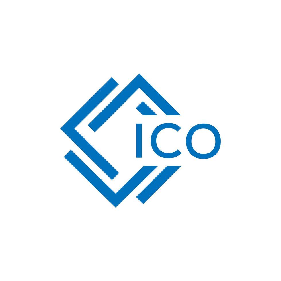 ico lettera design. vettore