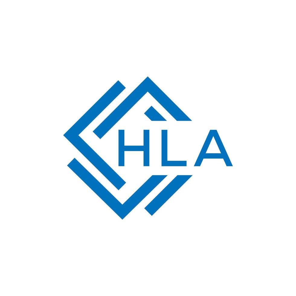hla lettera logo design su bianca sfondo. hla creativo cerchio lettera logo concetto. hla lettera design. vettore