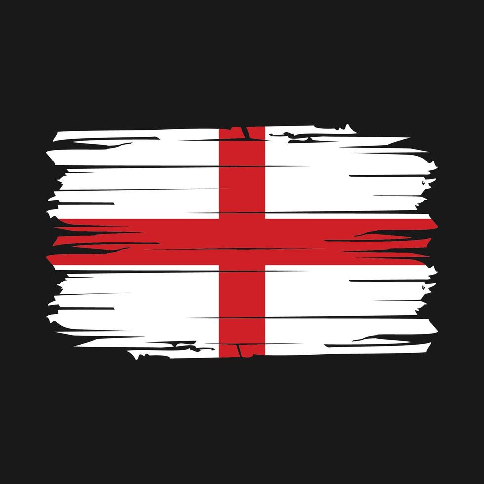 Inghilterra bandiera spazzola vettore
