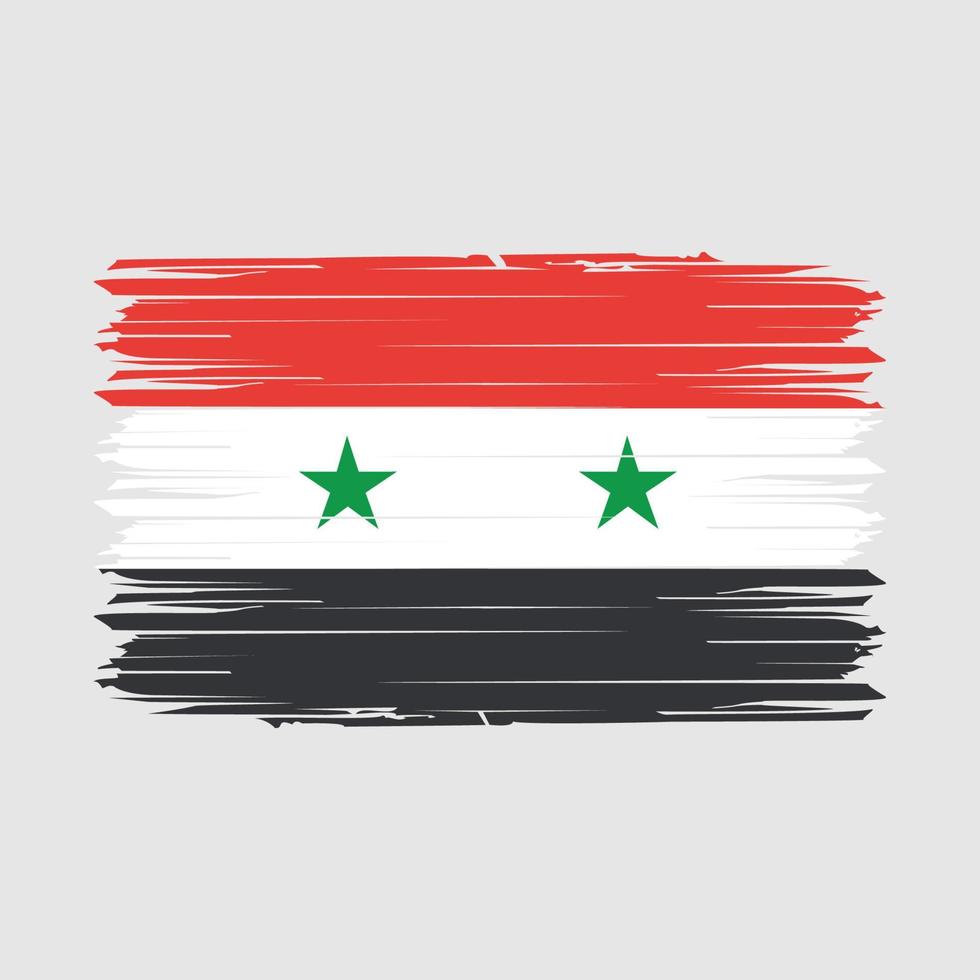 Siria bandiera spazzola vettore illustrazione