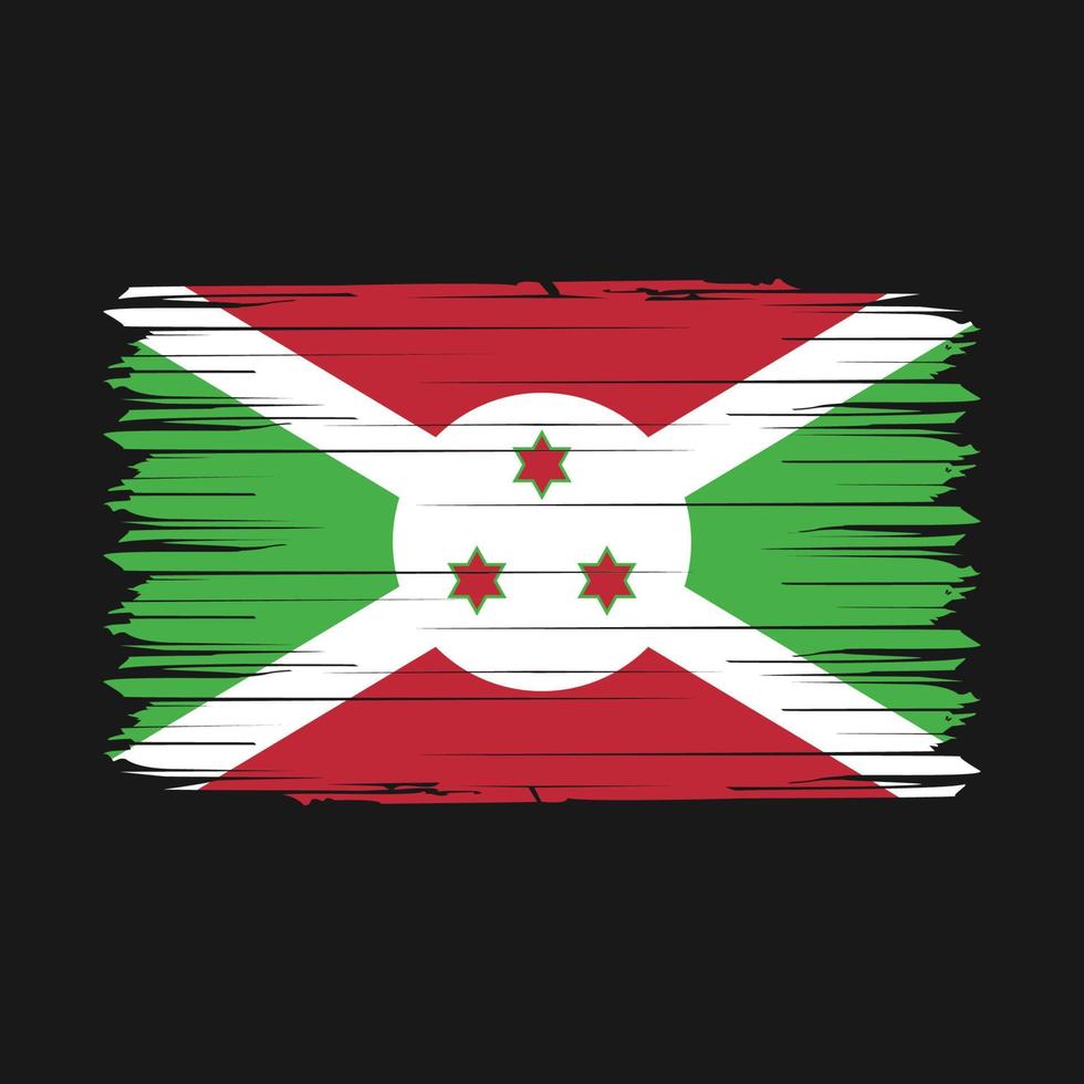 burundi bandiera spazzola vettore illustrazione