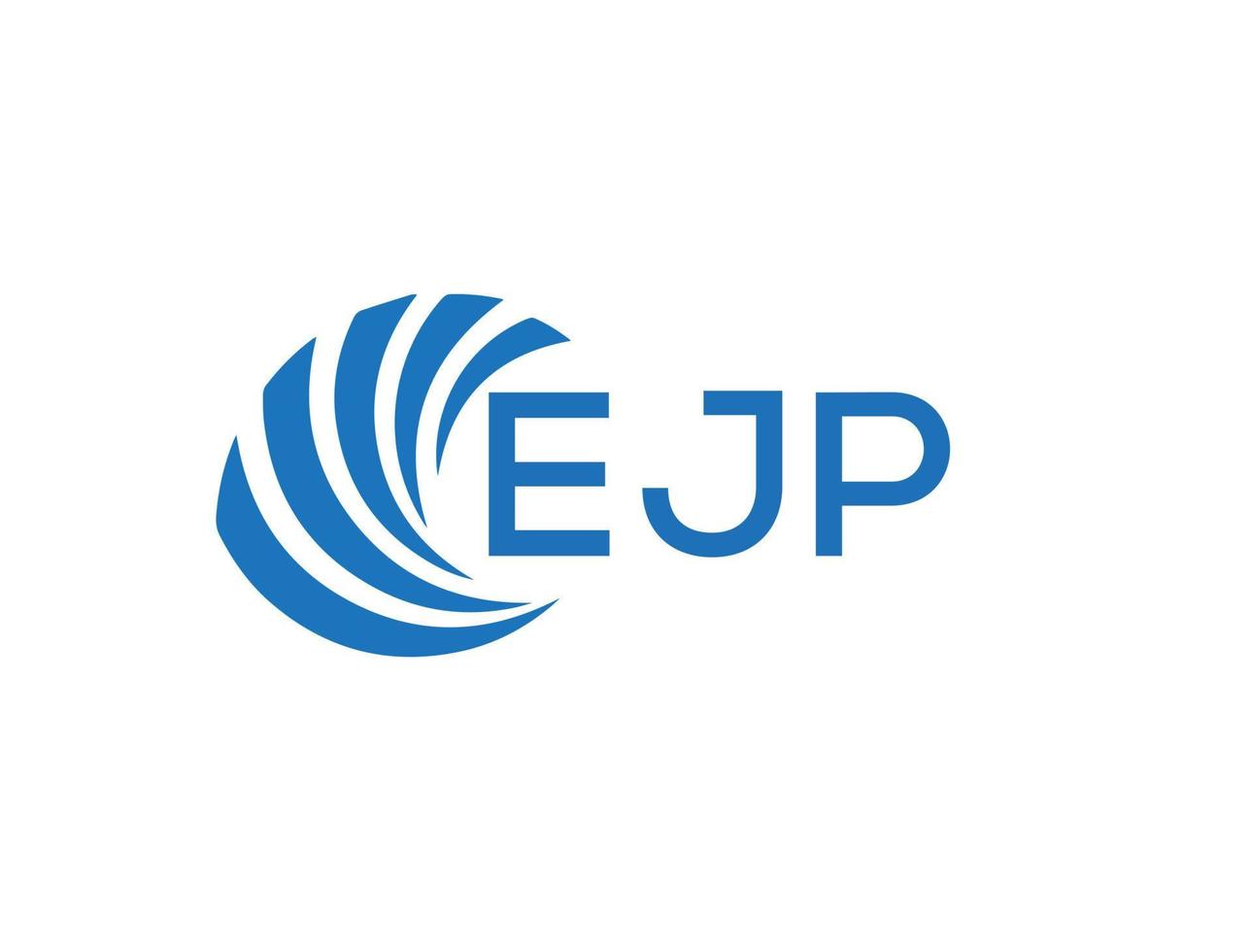 ejp lettera logo design su bianca sfondo. ejp creativo cerchio lettera logo concetto. ejp lettera design. vettore