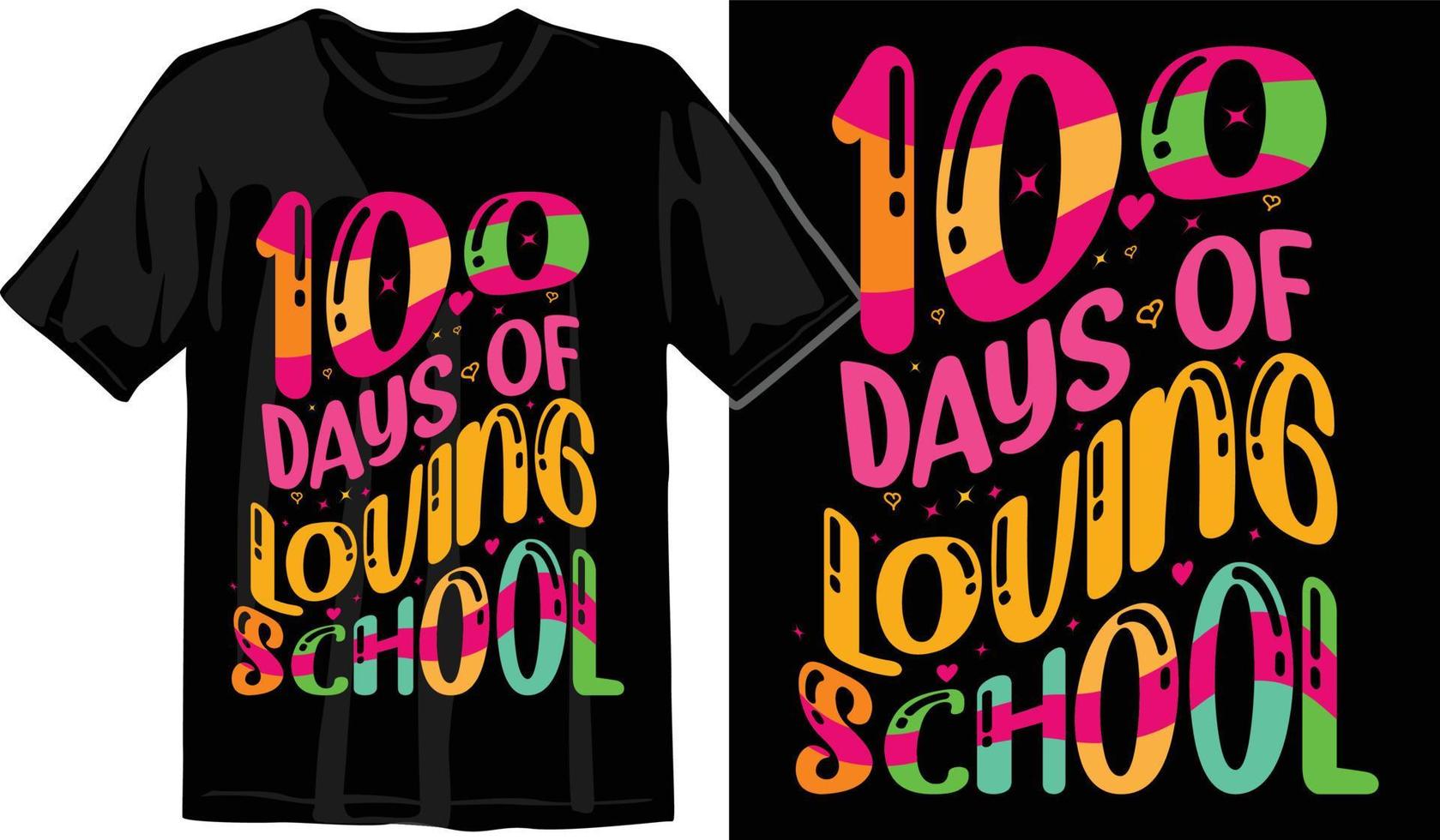 100 ° giorni di scuola, centinaio giorni t camicia disegno, 100 ° giorni celebrazione t camicia vettore